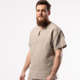 Ľanová košeľa Výletná biela alebo prírodná