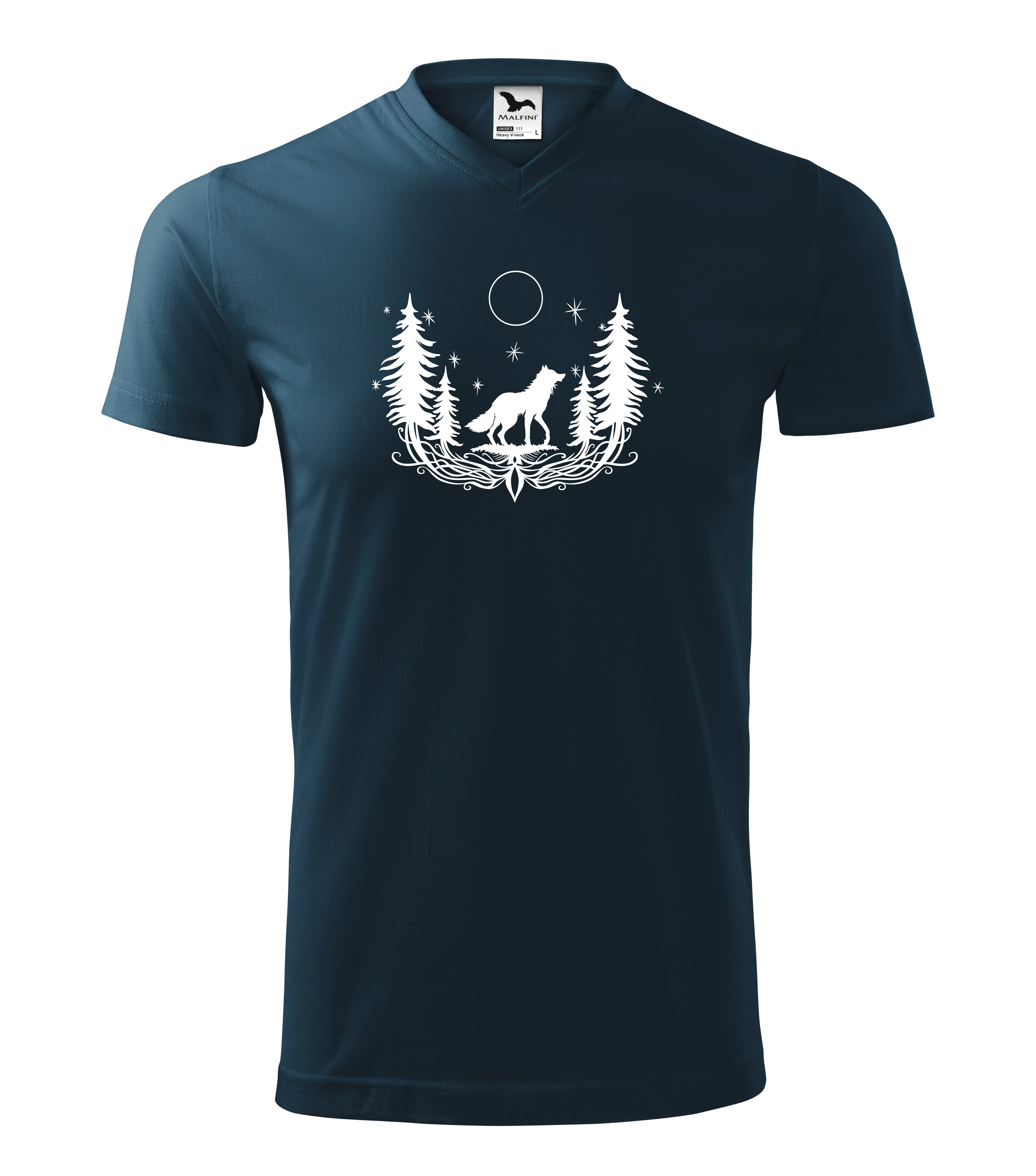 Pánske tričko s potlačou Vlk