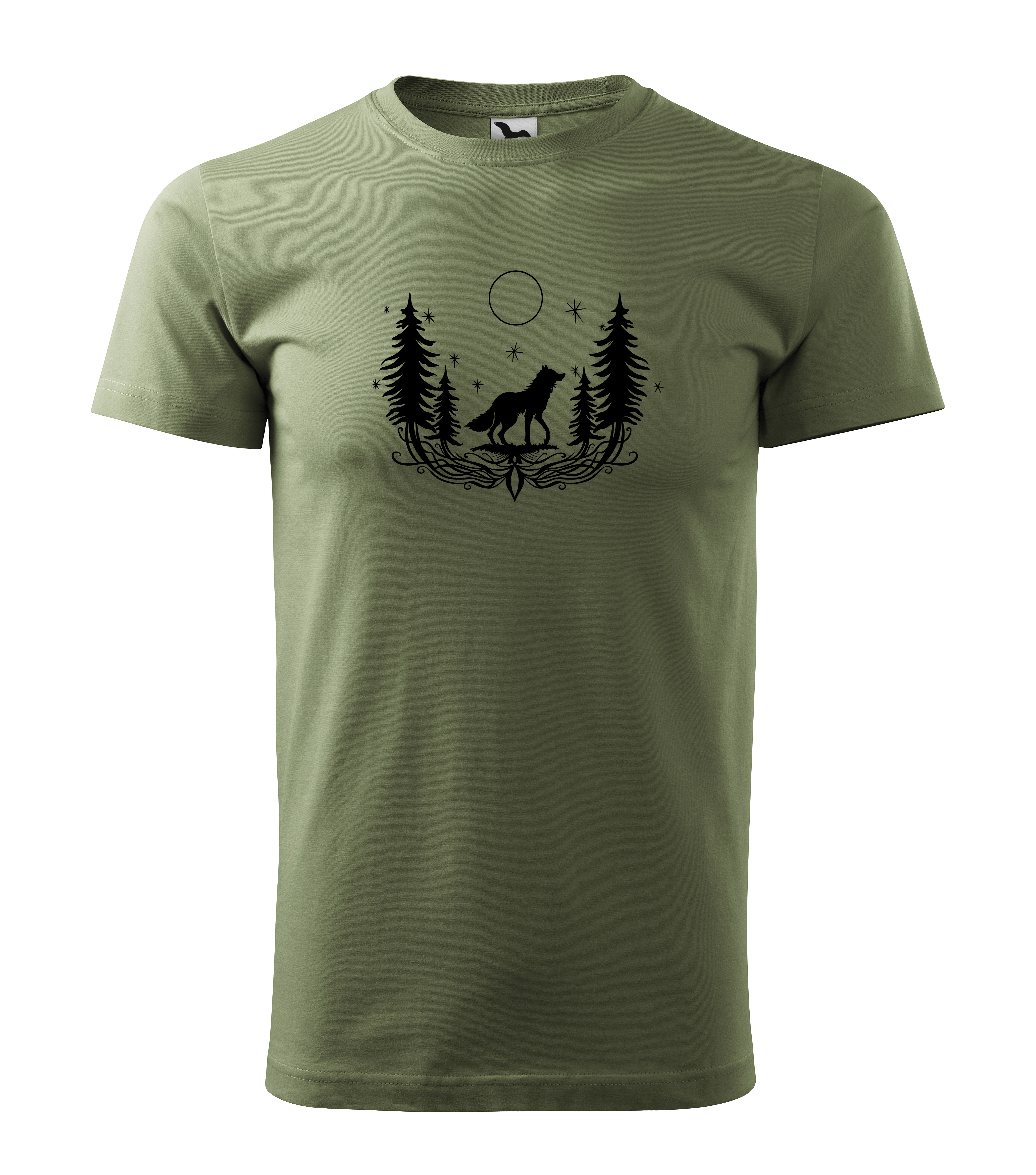 Pánske tričko s potlačou Vlk