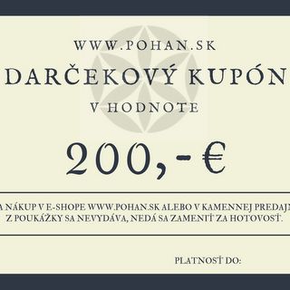 Darčeková poukážka 200 €